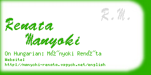 renata manyoki business card